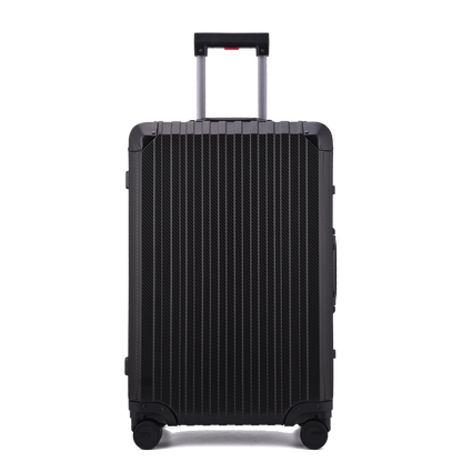 MALLETIER ALUMINUM SUITCASE - BLACK