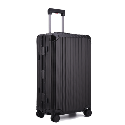 MALLETIER ALUMINUM SUITCASE - BLACK