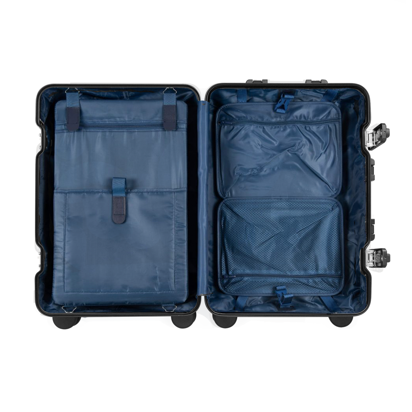 MALLETIER ALUMINUM SUITCASE - BLACK