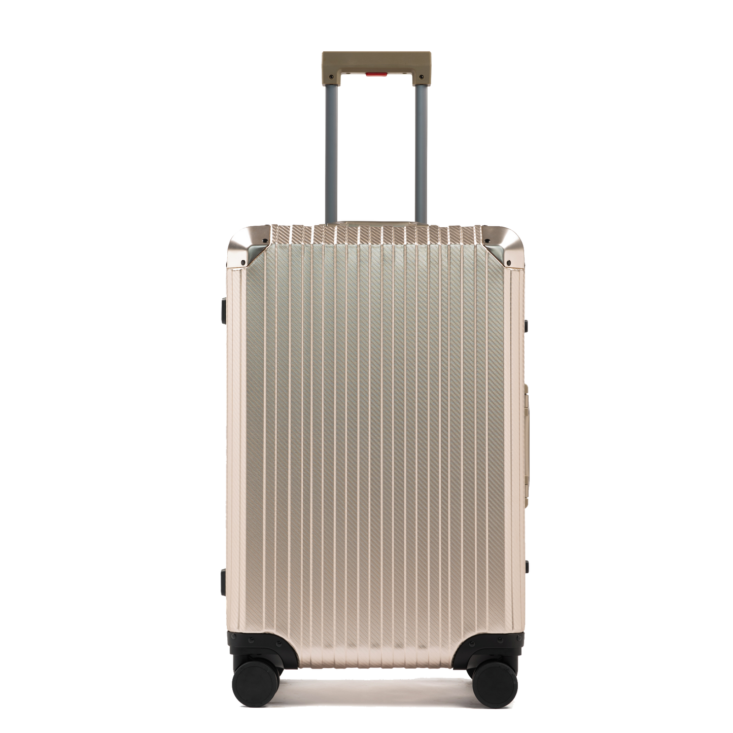 MALLETIER ALUMINUM SUITCASE - CHAMPAGNE