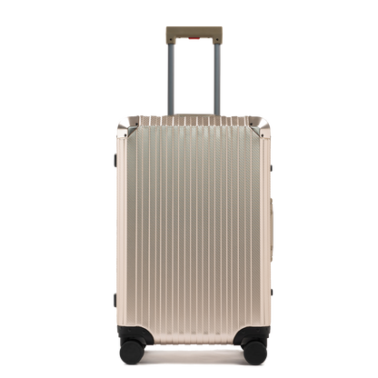 MALLETIER ALUMINUM SUITCASE - CHAMPAGNE