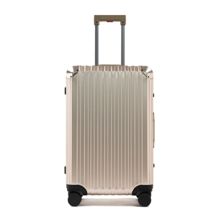 MALLETIER ALUMINUM SUITCASE - CHAMPAGNE