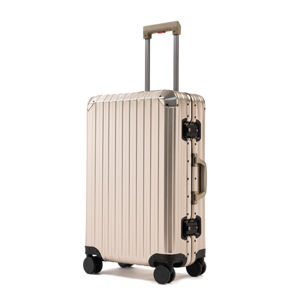 MALLETIER ALUMINUM SUITCASE - CHAMPAGNE