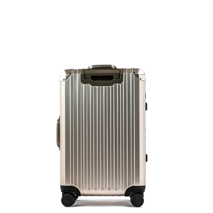 MALLETIER ALUMINUM SUITCASE - CHAMPAGNE