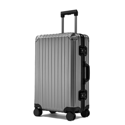 MALLETIER ALUMINUM SUITCASE - GUNMETAL