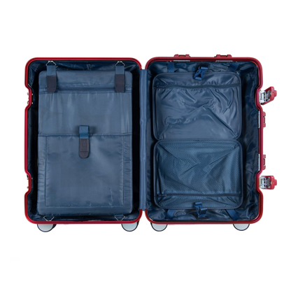 MALLETIER ALUMINUM SUITCASE - RED