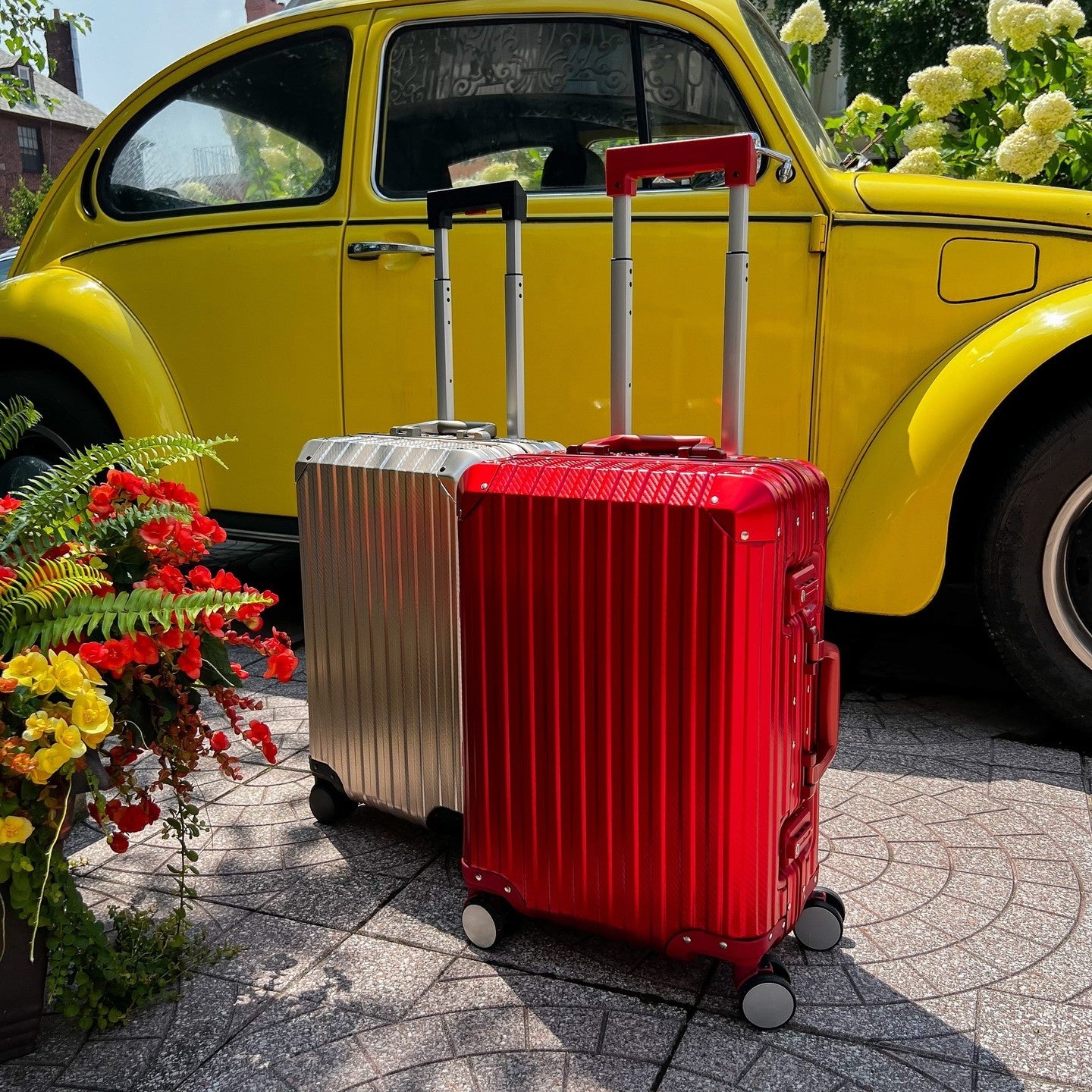 MALLETIER ALUMINUM SUITCASE - RED