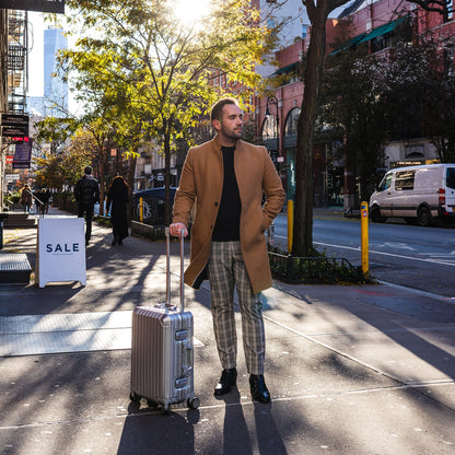 MALLETIER ALUMINUM SUITCASE - SILVER