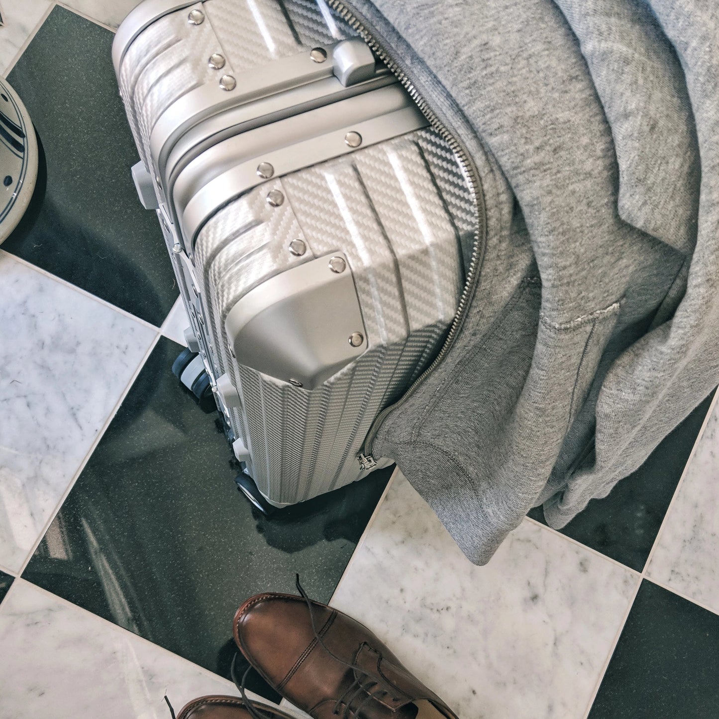 MALLETIER ALUMINUM SUITCASE - SILVER