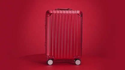 MALLETIER ALUMINUM SUITCASE - RED